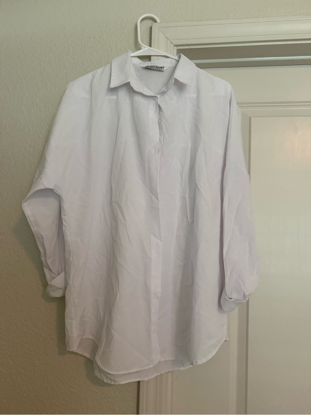 Men's White Dress Shirt - Classic Button-Up